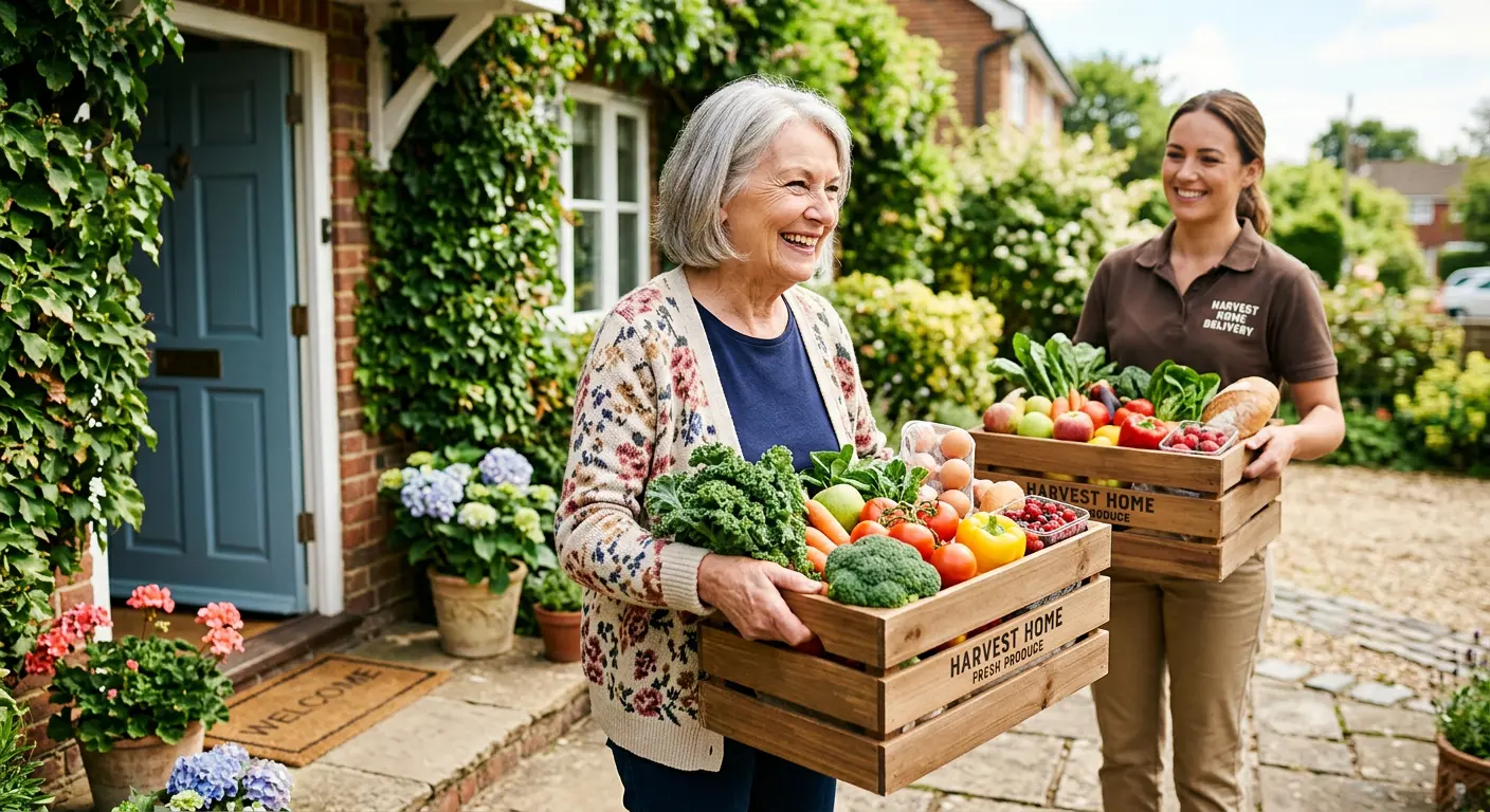 Fresh produce being delivered